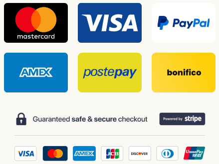 Metodi di pagamento accettati